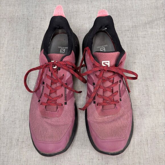 Salomon Outpulse Gore-Tex Hiking Shoes Maroon Black Gorpcore Women’s 10‎ - Picture 5 of 12